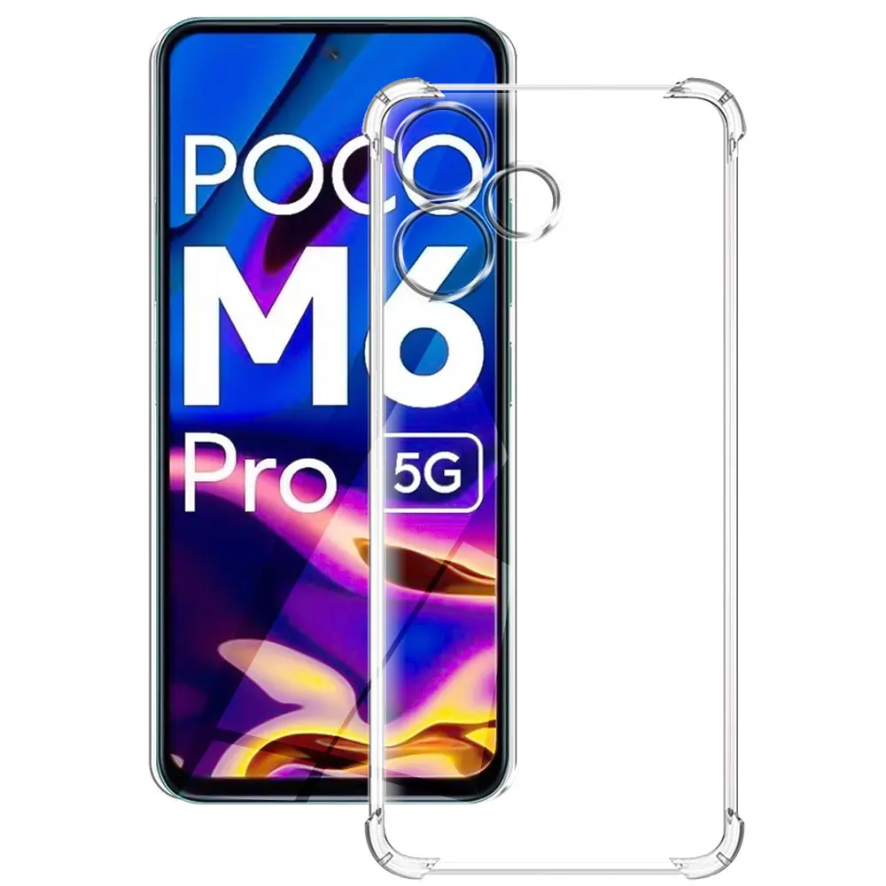 Per Xiaomi Poco M6 Pro Custodia Cover In Silicone Morbido Trasparente Per Xiaomi Poco M4 M4 Pro /Poco M5 Custodia Per Telefono Xiaomi Poco M3 M3 Pro C