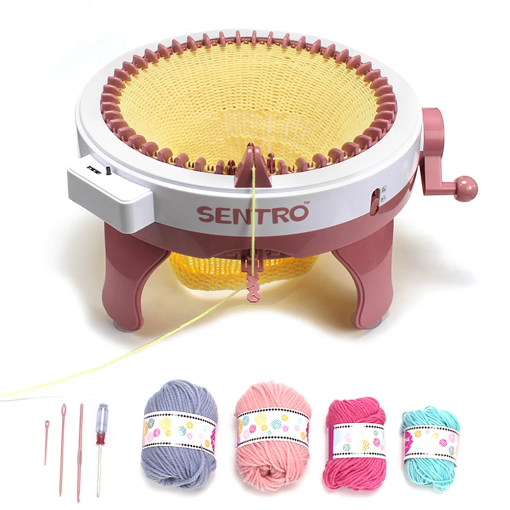 22/40/48needle Handmade Knitting Machine Cylinder Wool Loom Scarf Sweater  Hat Socks Adult Children Lazy Artifact Christmas Gift - AliExpress