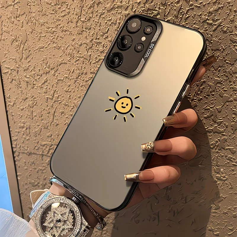 Cartoon Sun Smiling Face Anti-Drop Phone Case Cover
