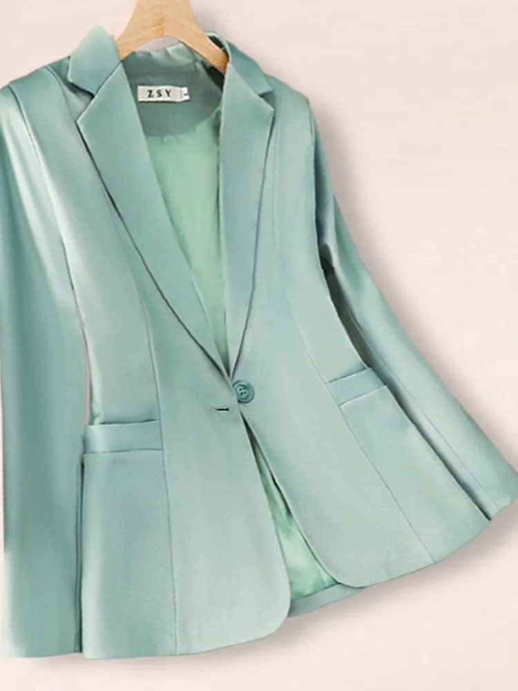 

Women Blazer Jacket Fashion Basic Casual Elegant Solid Simple Long Sleeve Work Office Lady All-match Chic Elegant Blazers