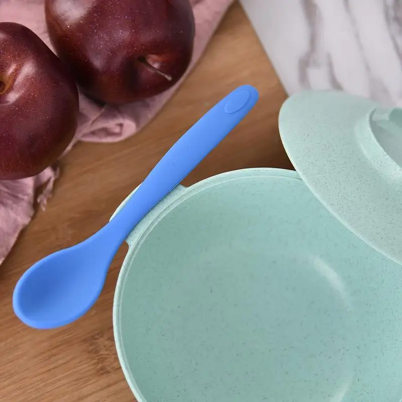 Flexible Heat Resistant Silicone Spoon Universal Scraper Spatula Ice Cream Cake For Shovel Kitchen Tool Utensil Good Quality