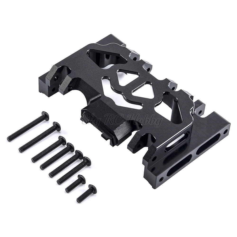 INTEGY RC Model Alloy Skid Plate Set (2-Pack) For Axial SCX-10 Type Axles - Silver - View #9