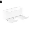 Hair Dryer Storage Shelf Multi-functional Perforation-free Hair Wall Mounted Stand Bathroom Dryer S5Z7 3