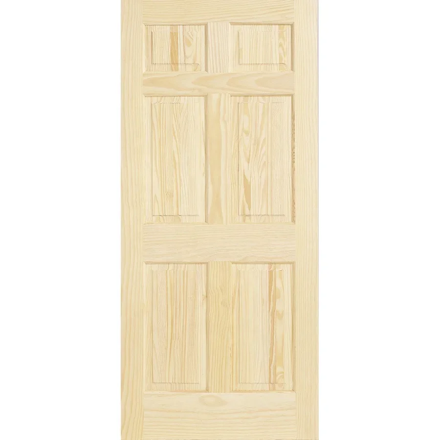 Flush sale luxury villas modern bedroom simple house plain waterproof solid oak wood interior doors 4