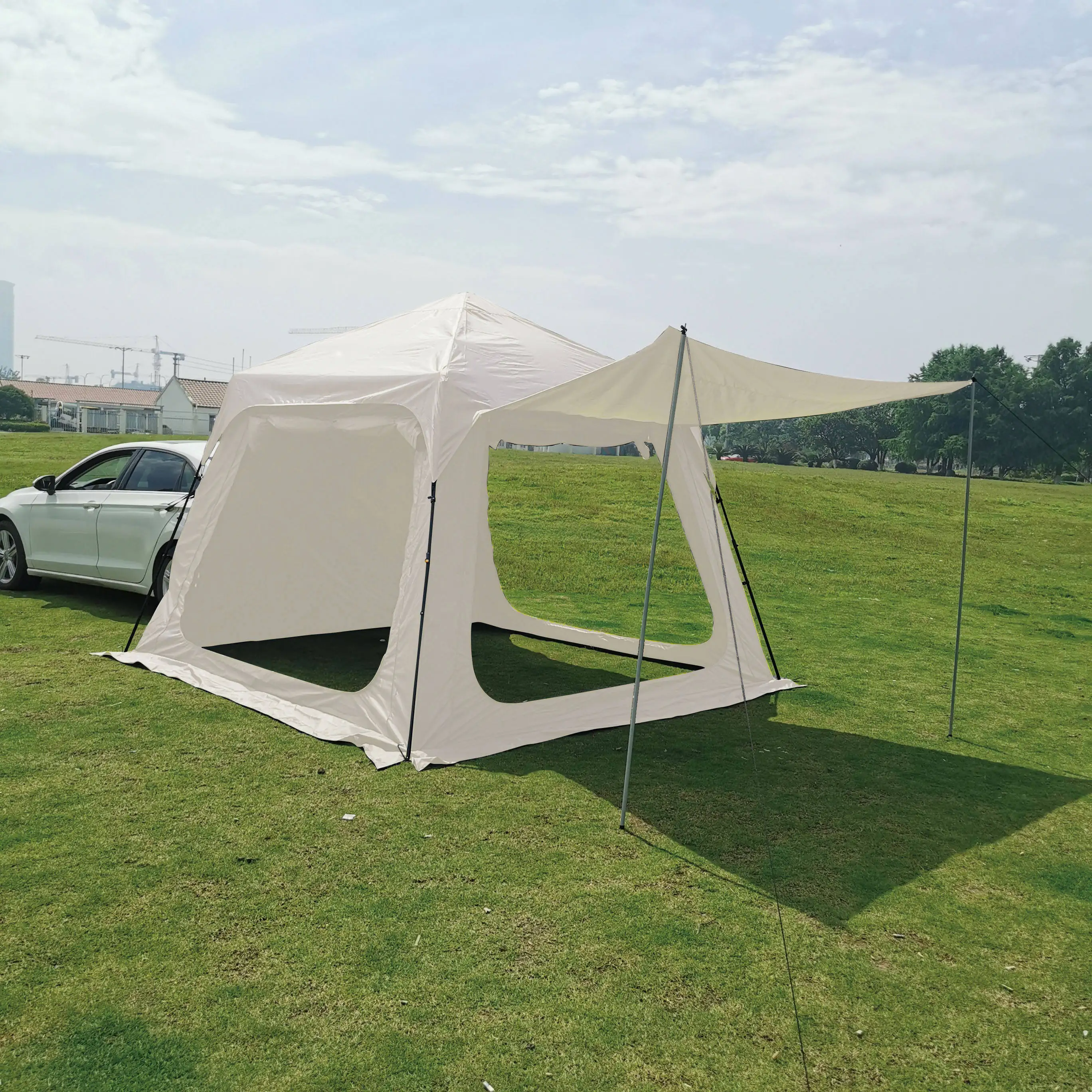 Car Tailgate Tent SUV Tent, Car Rear Tents Camping, 210D