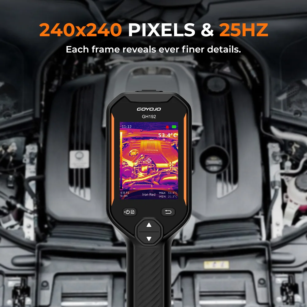 GH192 Thermal Camera with Visual Camera, 240x240 Super Resolution Thermal Imagin