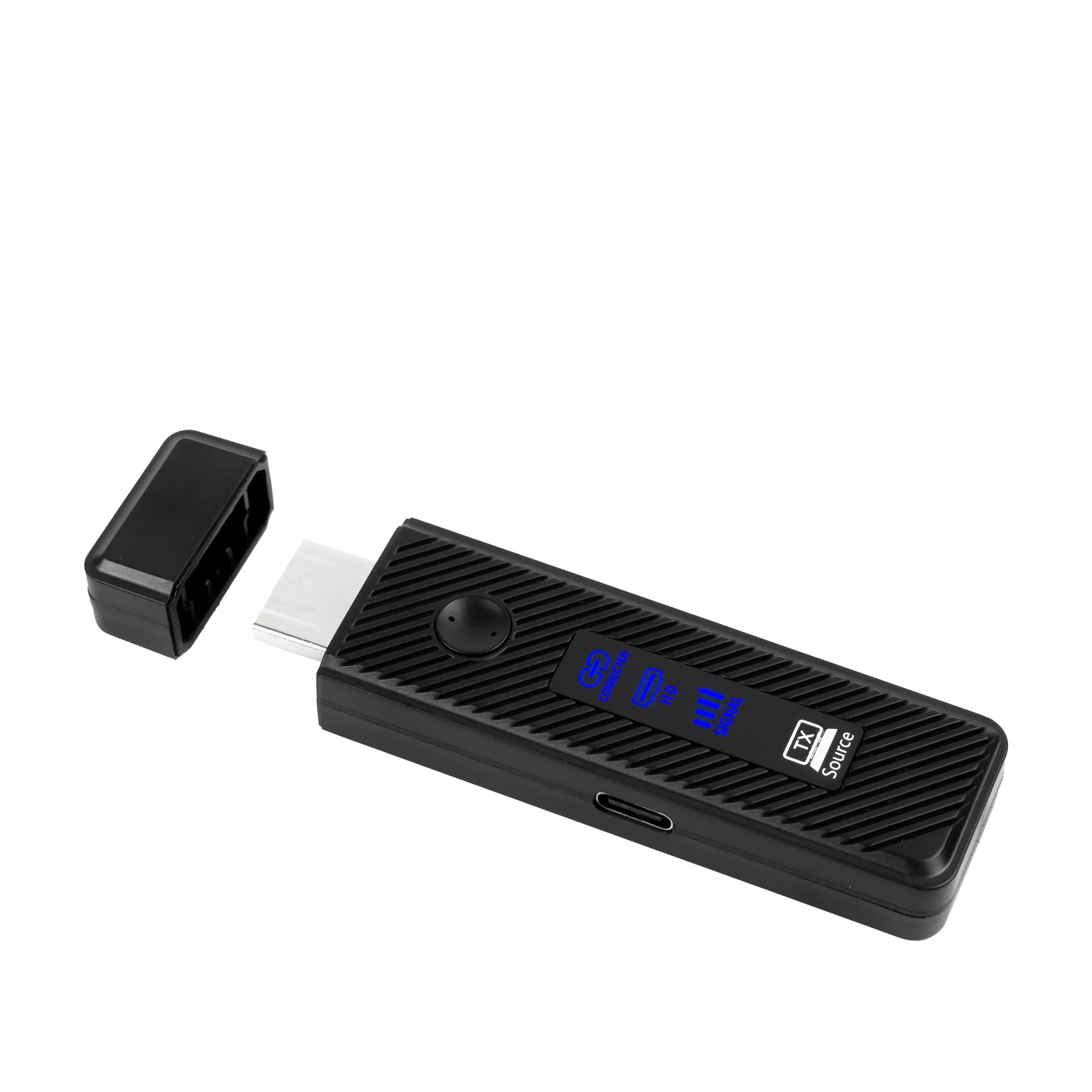 60M 무선 HDMI 송수신기 1080P@60Hz, 5GHz 무선 HDMI 연장 어댑터 (노트북, PC, 휴대폰에서 TV/프로젝터로)