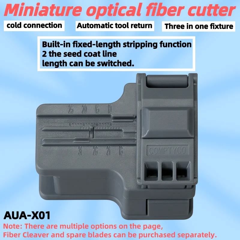 

AUA-X01 MINI Optical Fiber Cleaver Automatic Tool Return FTTH Cold Connection Fiber Cutting Tool Fiber Cutter Plastic Material