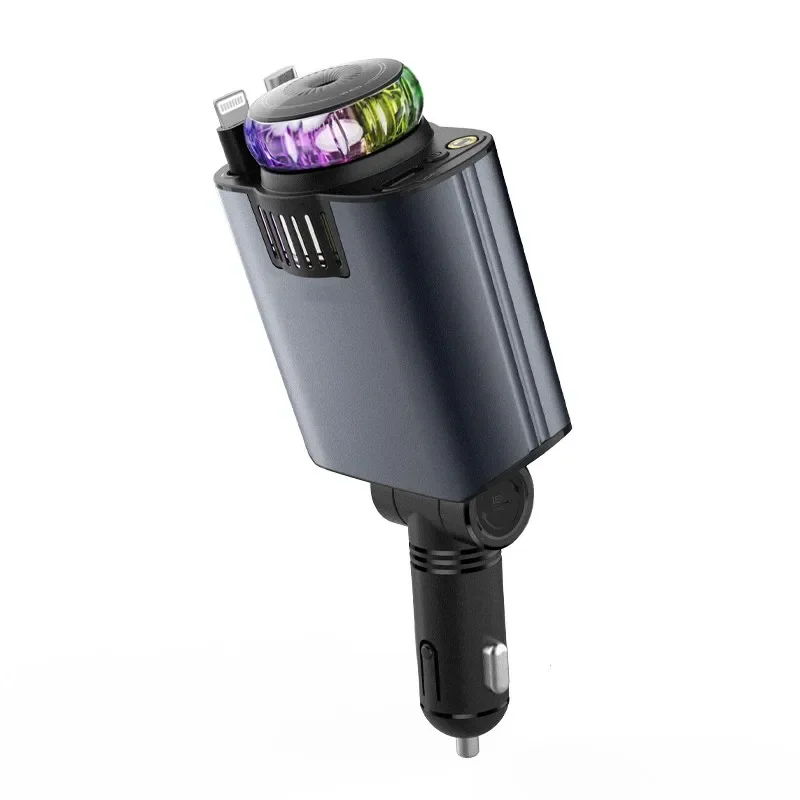 Caricabatteria Auto 5 In 1 Con Diffusore Profumo - USB C 66W E Luce Stellata Per IPhone/Android