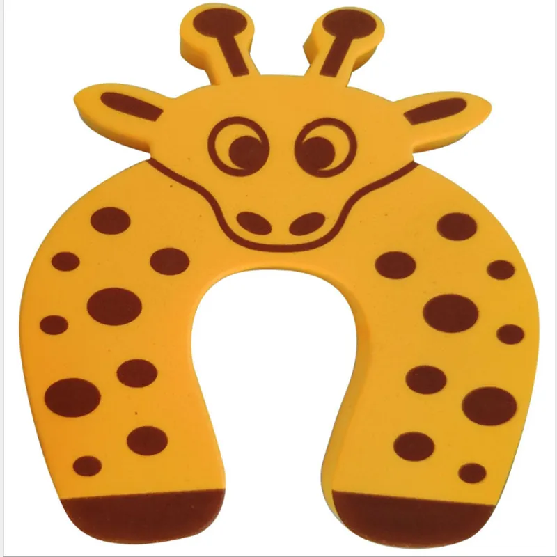 2PCS Child Safety Protection Baby Safety Cute Animal Security Card Door Stopper Baby Care Child Lock Protection From Children