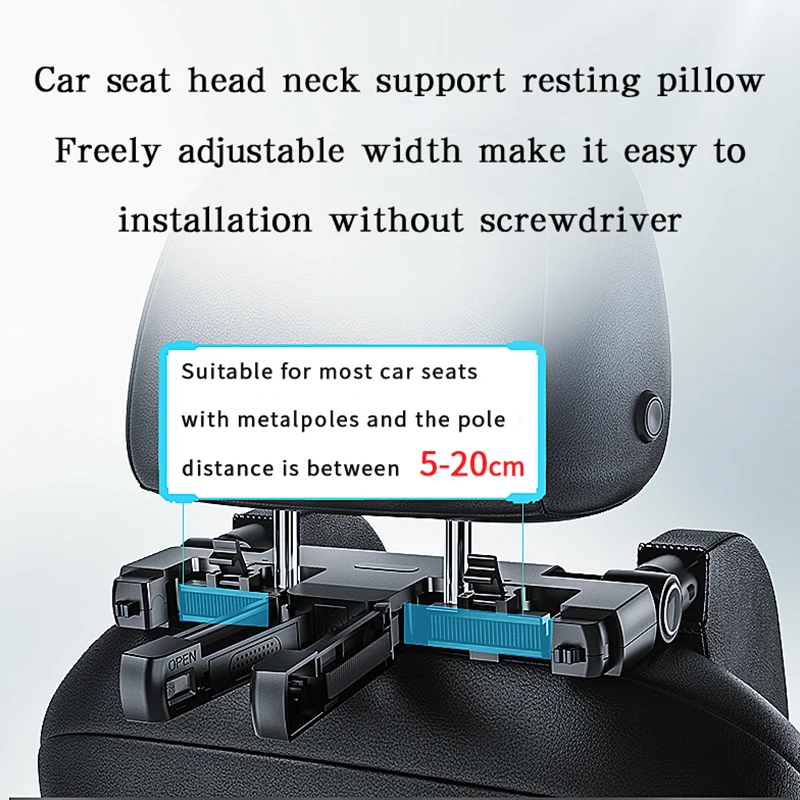 Side Pillow The fifth-generation upgraded multi-functional side pillow built-in invisible storage hook and aromatherapy box car travel side