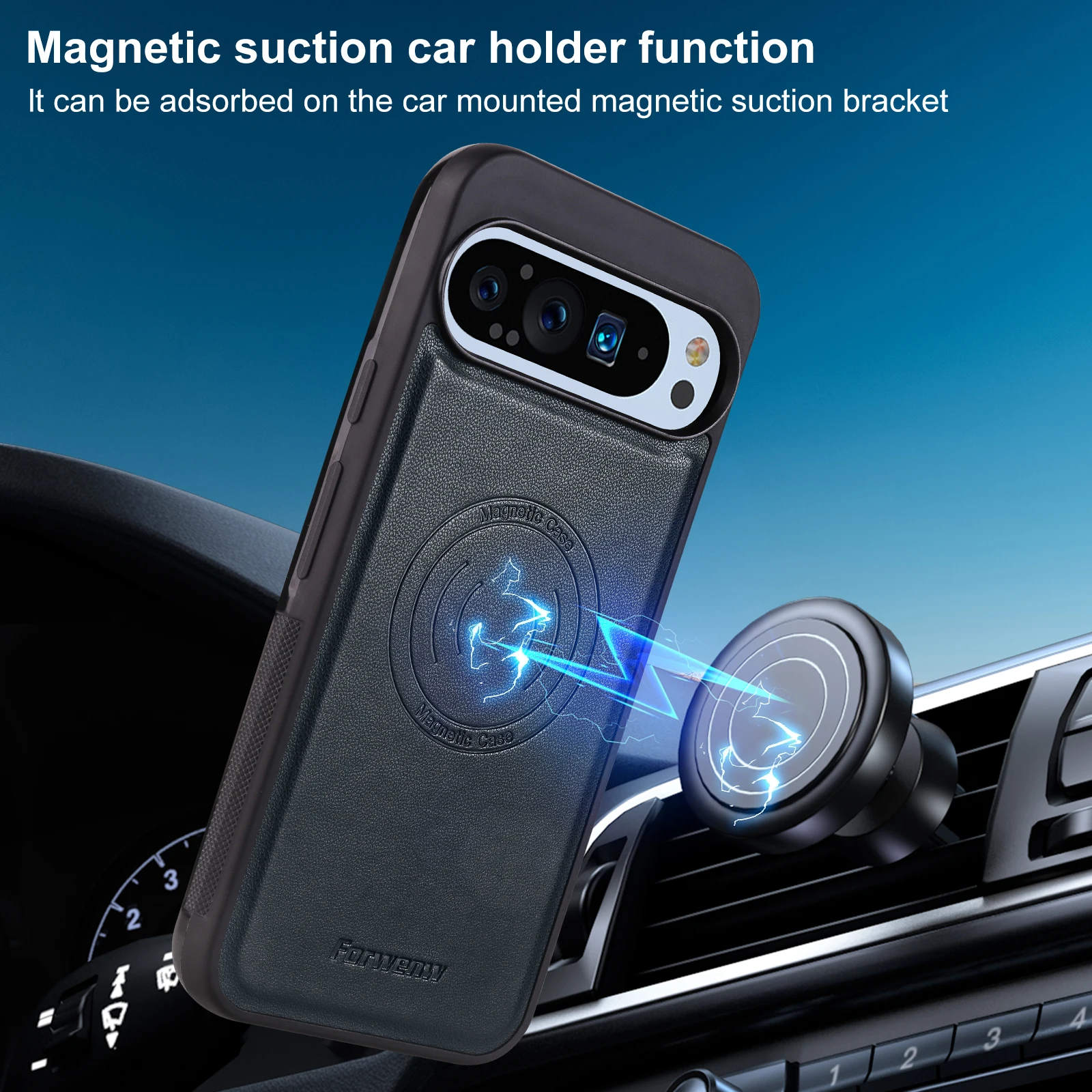 Premium 2-in-1 Leather Detachable Wallet Case with RFID Protection and Vertical Card Holder