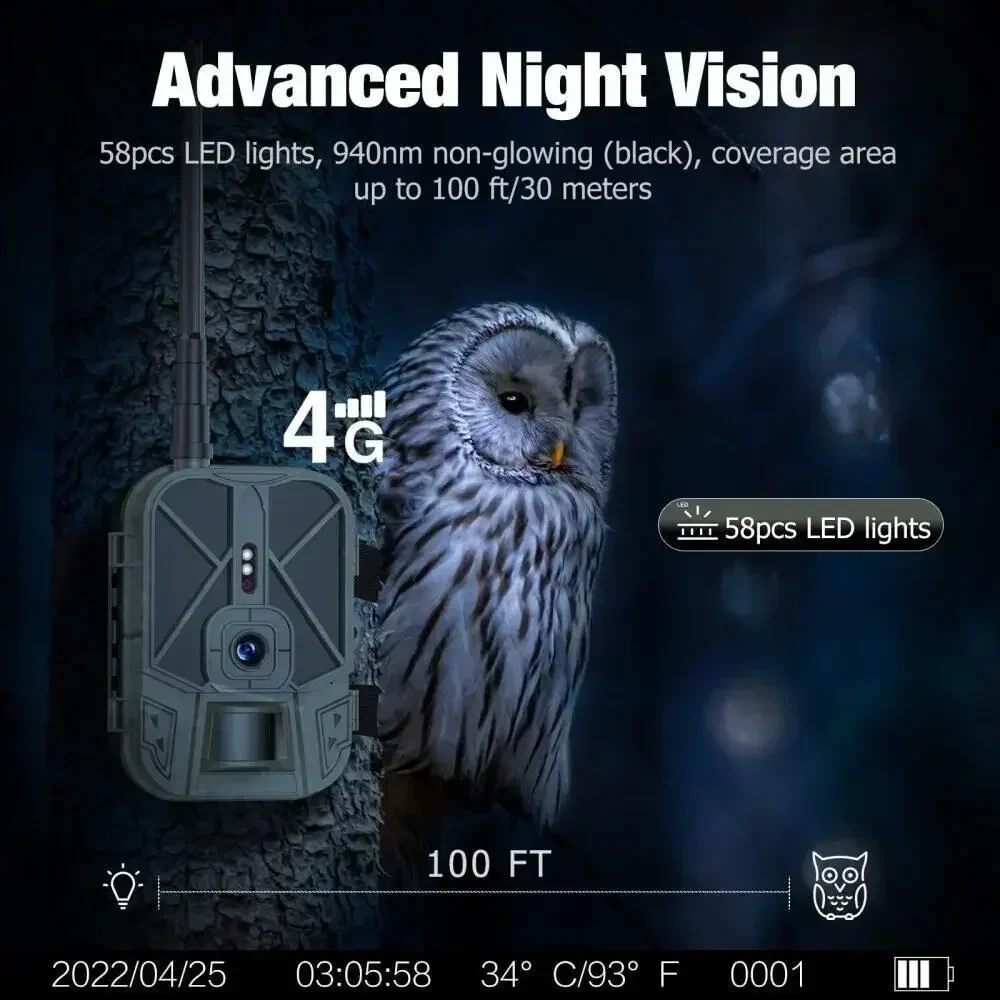 4G 4K Trail Camera 4