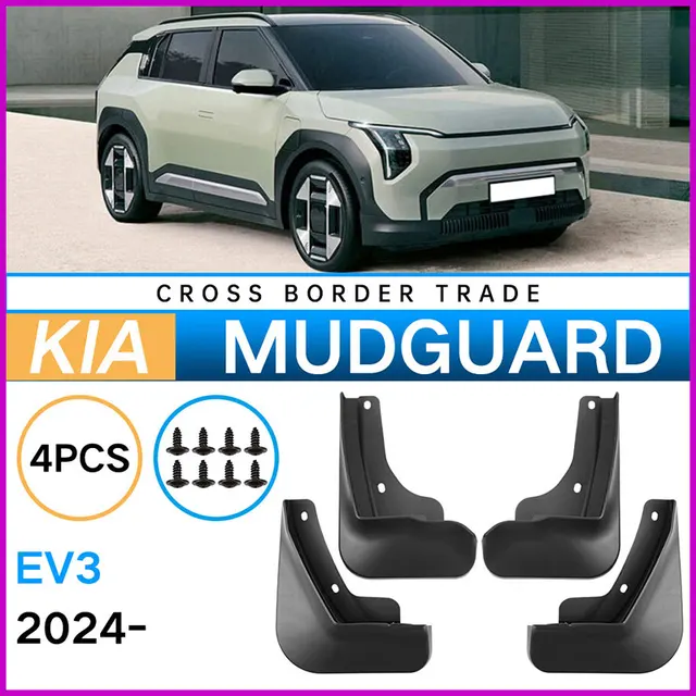 Paraspruzzi Per KIA Sportage 2023-2024 - Set 4 Pezzi, Senza Foratura, Nero - Foto 7