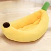 Thickened Banana Dog Nest Winter Warm Sleeping Kitten's Nest Detachable Cleaning Cat Bed Breathable and Comfortable Cat Beds 4