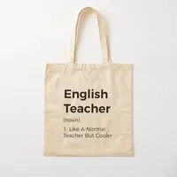 English Teacher Like A Normal Teacher Bu  Canvas Bag Reusable Fabric Designer Grocery Tote Shoulder Bag Foldable Shopper Unisex 1