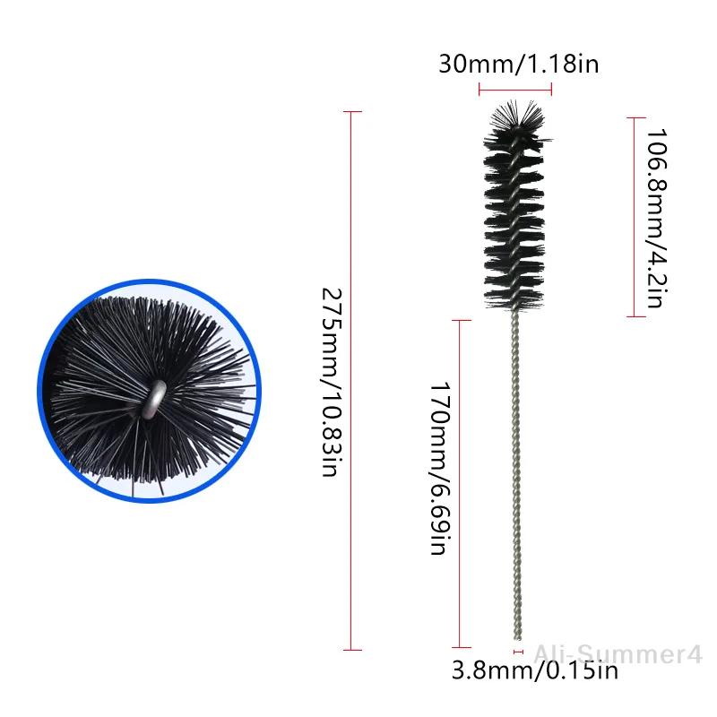 자동차 청소 도구 엔진 유지보수 흡기 밸브 실린더 탄소 제거 브러시 청소 브러시 검사 도구 자동차 세차 키트
