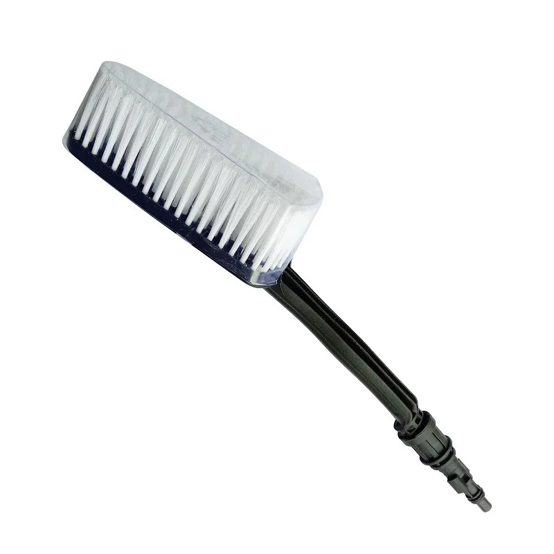 

Powerful Cleaning Effect Car Wheel Brush Washing Brushes 37*7cm Black Long-lasting Plastic Wear-Resistant White
