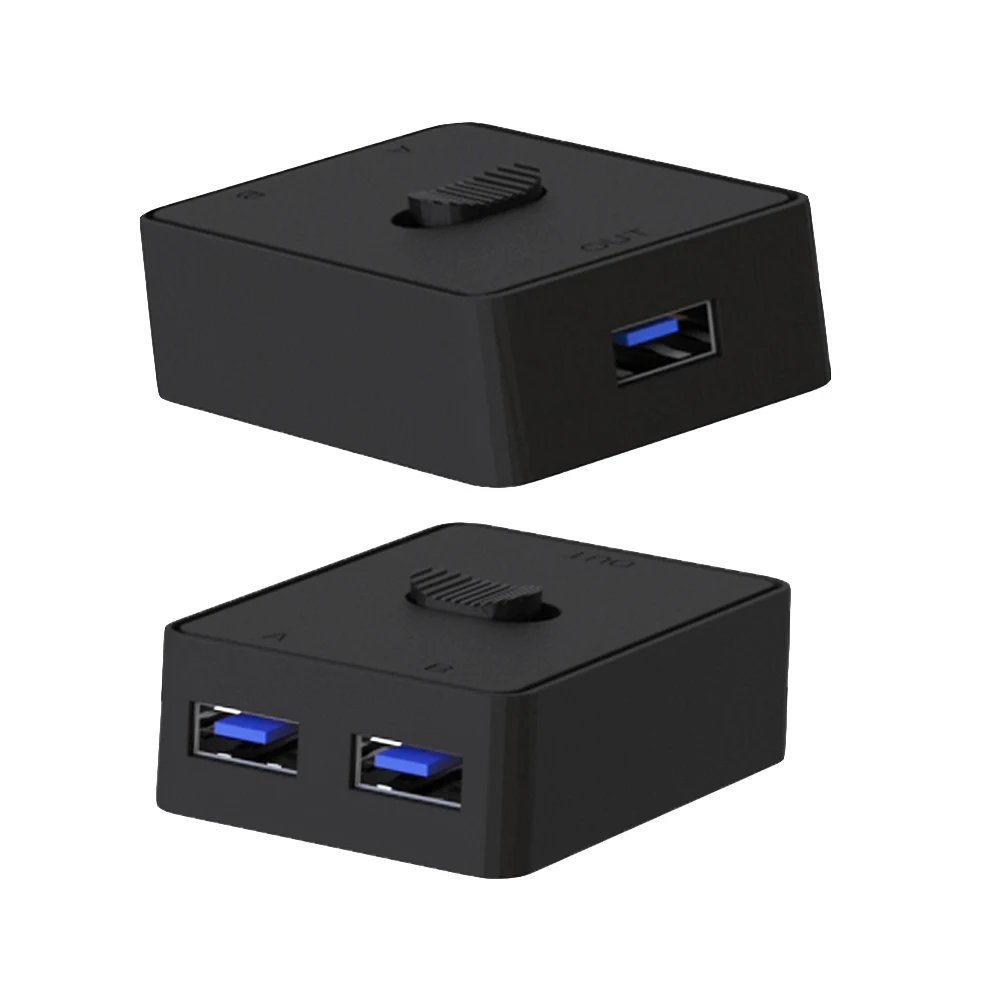 KVM USB 허브 USB 3.0 스위처 선택기, USB 3.0 양방향 공유기, 프린터 키보드 마우스 공유용, 5Gbps
