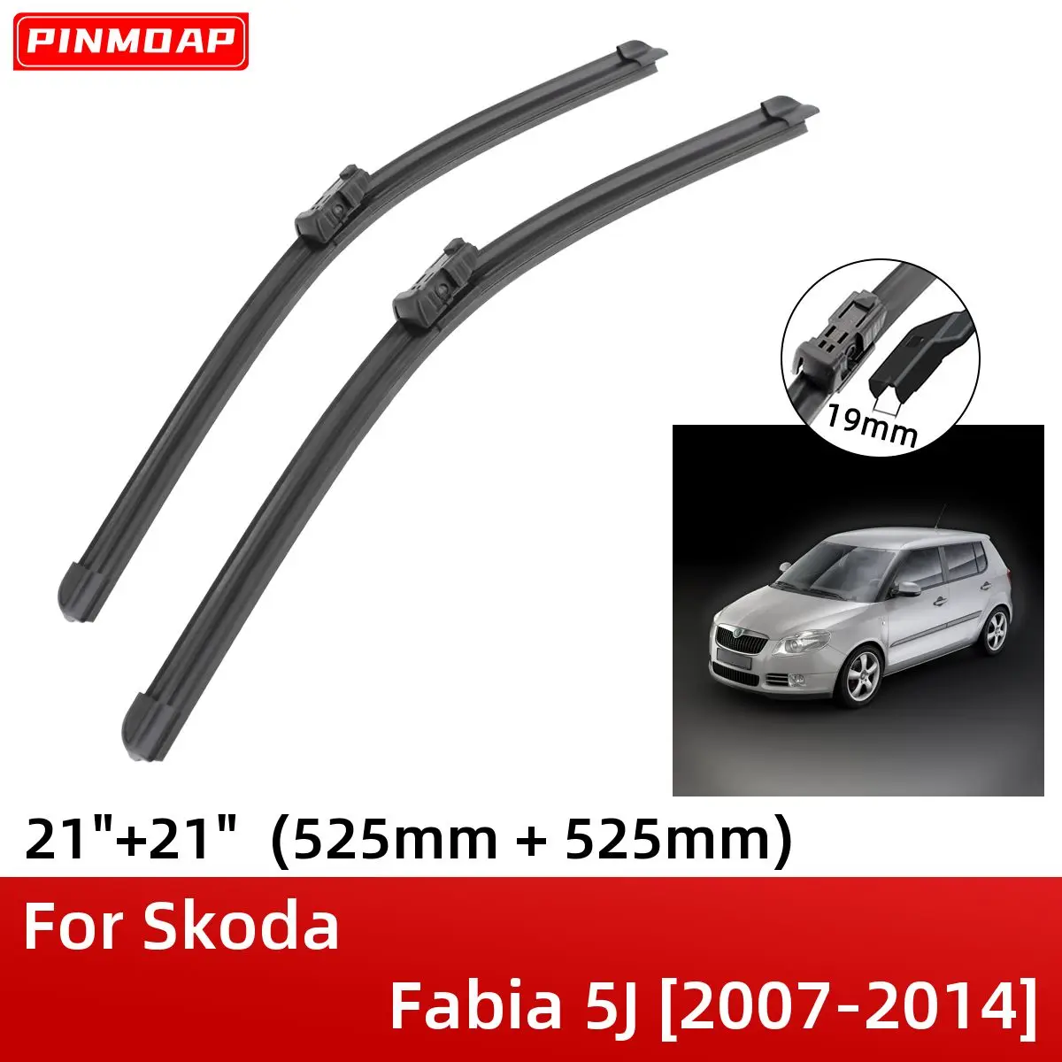 

Щетки стеклоочистителя передние для Skoda Fabia 5J 2007 2008 2009 2010 2011 2012 2013 21 + 21 дюйм