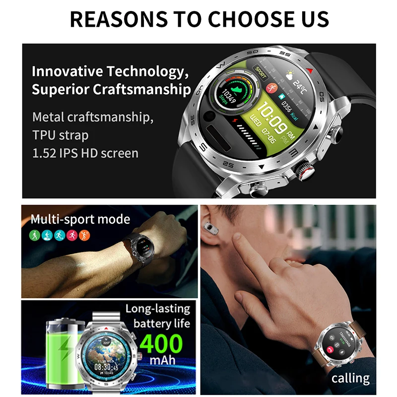 T95 Smart Watch TWS 2-in-1 Bluetooth Earphones With Built-in Speaker HIFI 9D Sound Quality Health And Exercise Monitoring smart watch