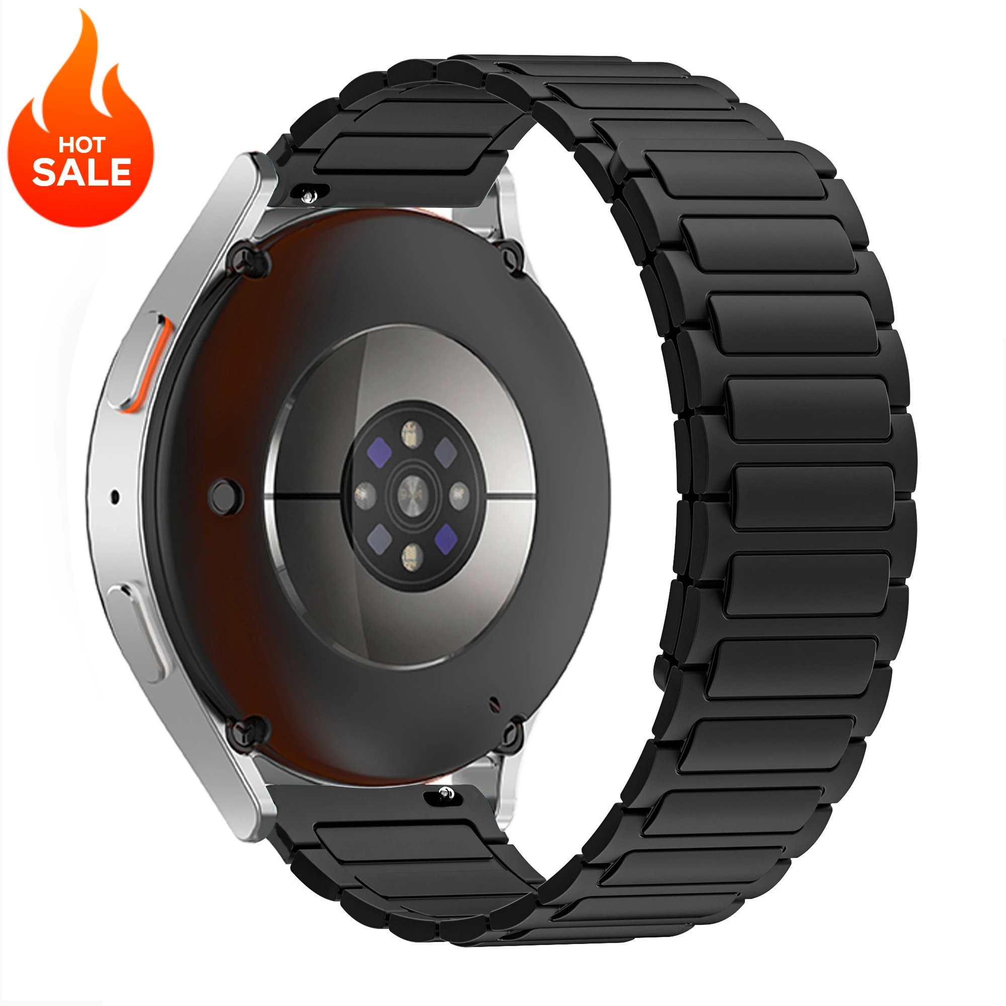 Magnetic Silicone Bracelet Band, 20mm/22mm Strap - Universal Fit