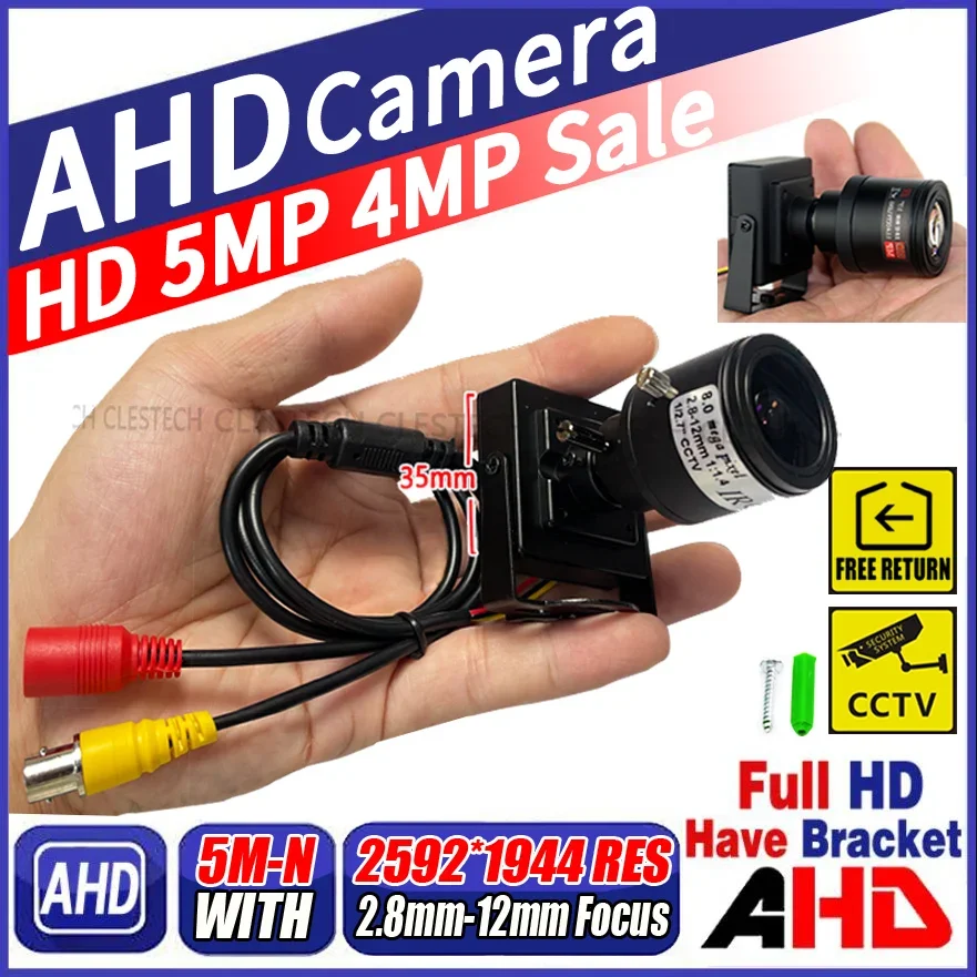 2.8mm-12mm Manual Focusing CCTV AHD Zoom Camera Focus 5MP 4MP 1080P XVI 4in1 Djustable HD ALL FULL Digital Micro Security Video