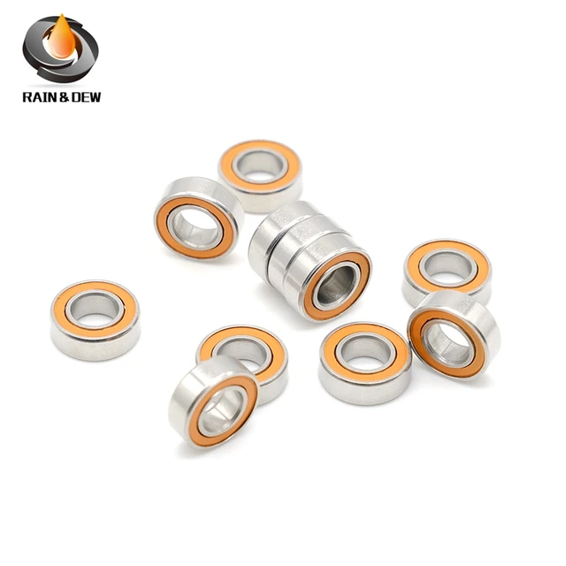 10Pcs 6x12x4 edelstahl hybrid keramik kugellager 6x12x4mm SMR126 RS CB  ABEC7 Durch RainDew Ohne Fett Schnelle Drehen - AliExpress