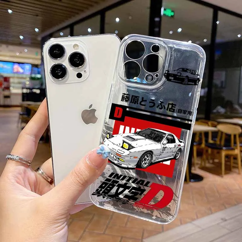 Initial D Car Race Transparent Silicone Phone Case