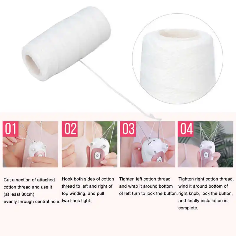 Electric Facial Hair Remover Wire Hair Shaver Beauty Epilator Cotton Strength Threading Hair Removal Device Thread 3