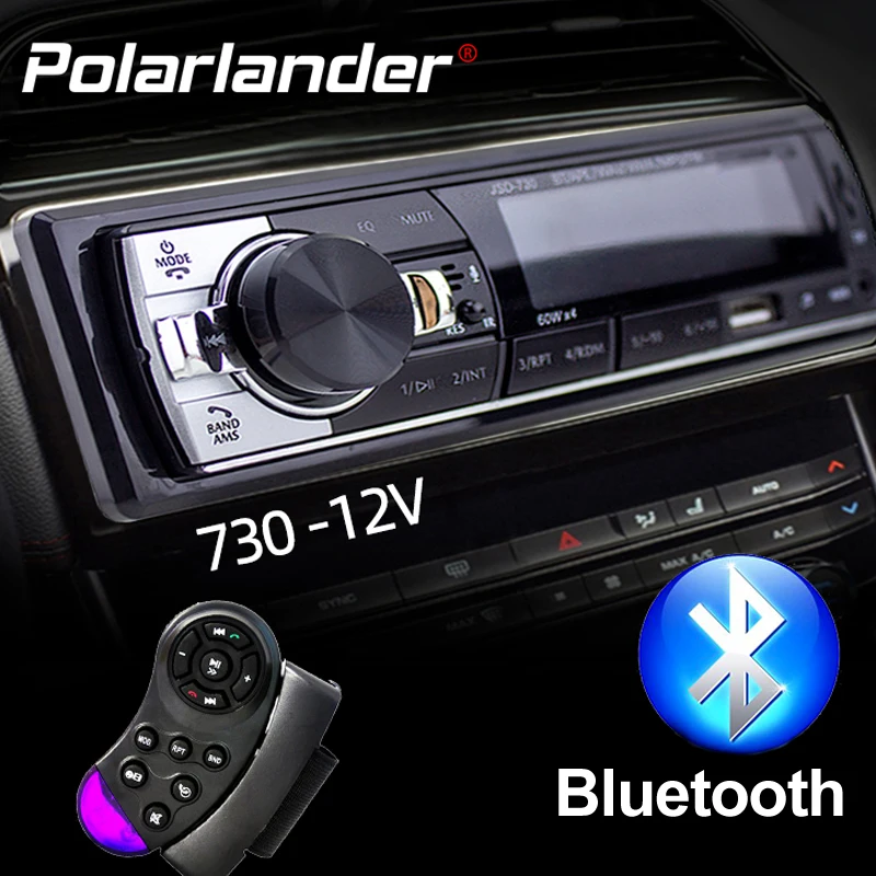 1 Din Car Radio Car Audio Fm Bluetooth Mp3 Audio Player Bluetooth Cellphone Handfree Usb/sd Car