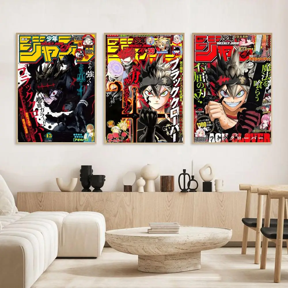Black Clover Anime Poster - Stylish Wall Art for Home, Office, or Restaurant Decor