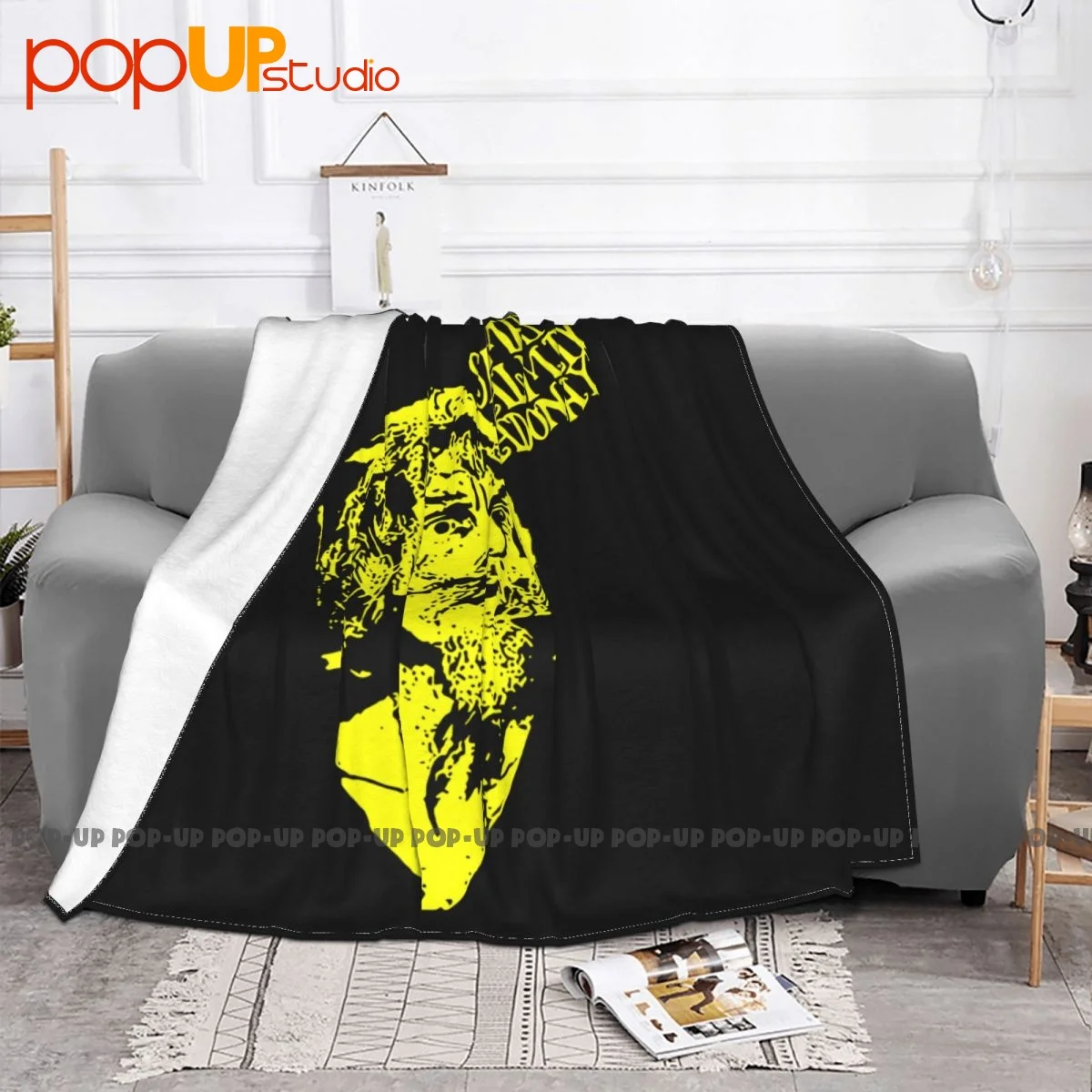 Catweazle Salmay Dalmay Adonay Kids Tv Wurzel Gummage ��� �ö��� On Couch Faux Fur Mink