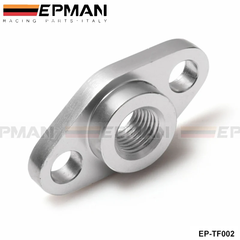 CNC Billet Turbo Oil Feed Flange 1/4 Restrictor for T3/T4R Turbocharger EP-TF002