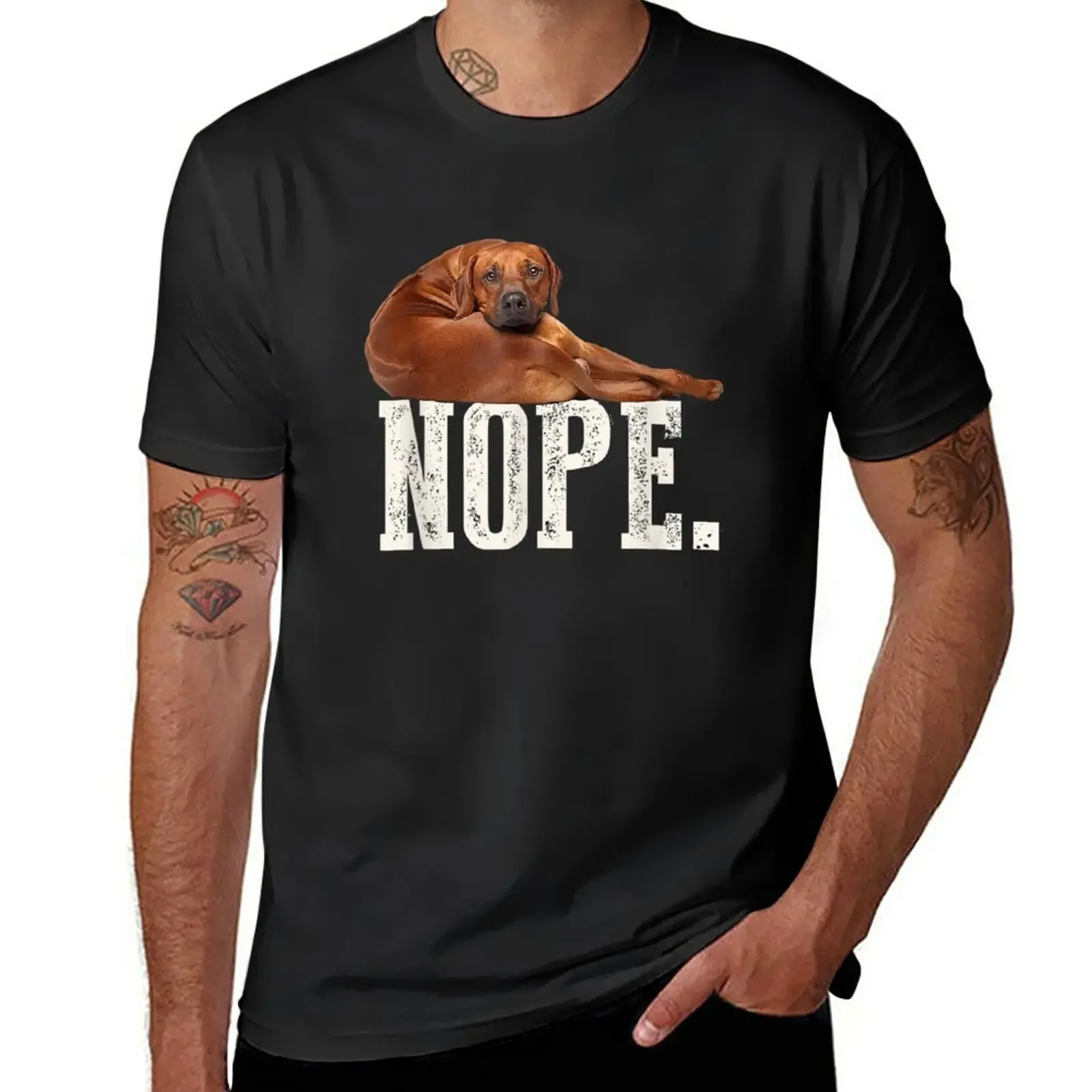 Divertente Rhodesian Ridgeback T-Shirt Camicetta Top Uomo Abbigliamento