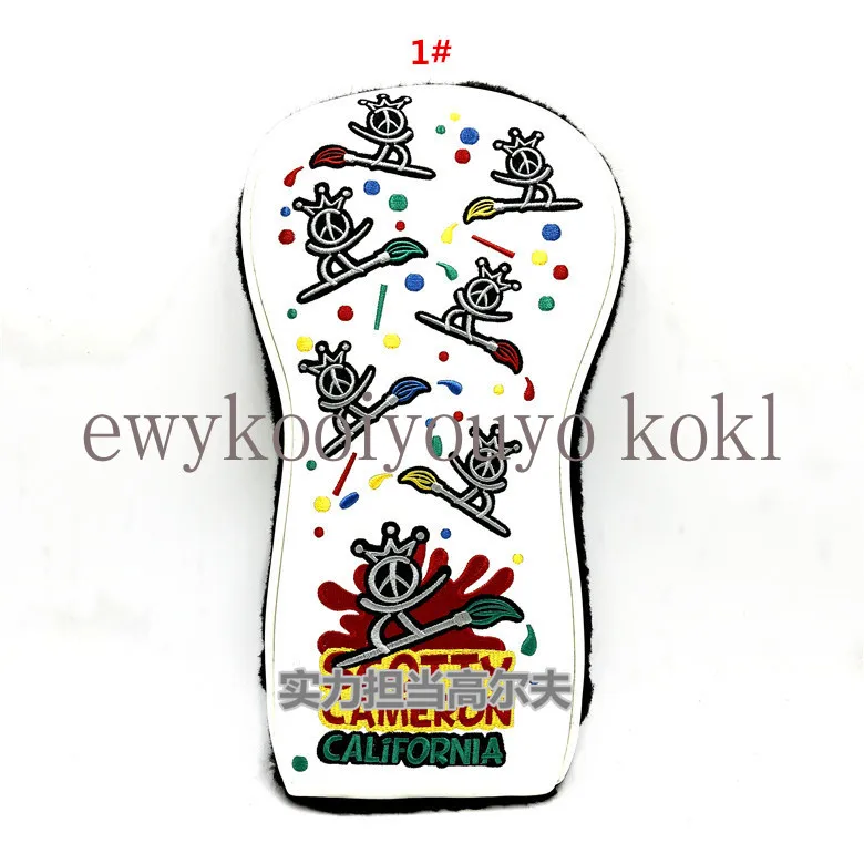 Snow Man Crown Golf Club Driver Fairway Woods Hybrid Ut Headcover Studio Design Cattle Sun Flower Lemon Tree Golf Head Cover golf club headcover