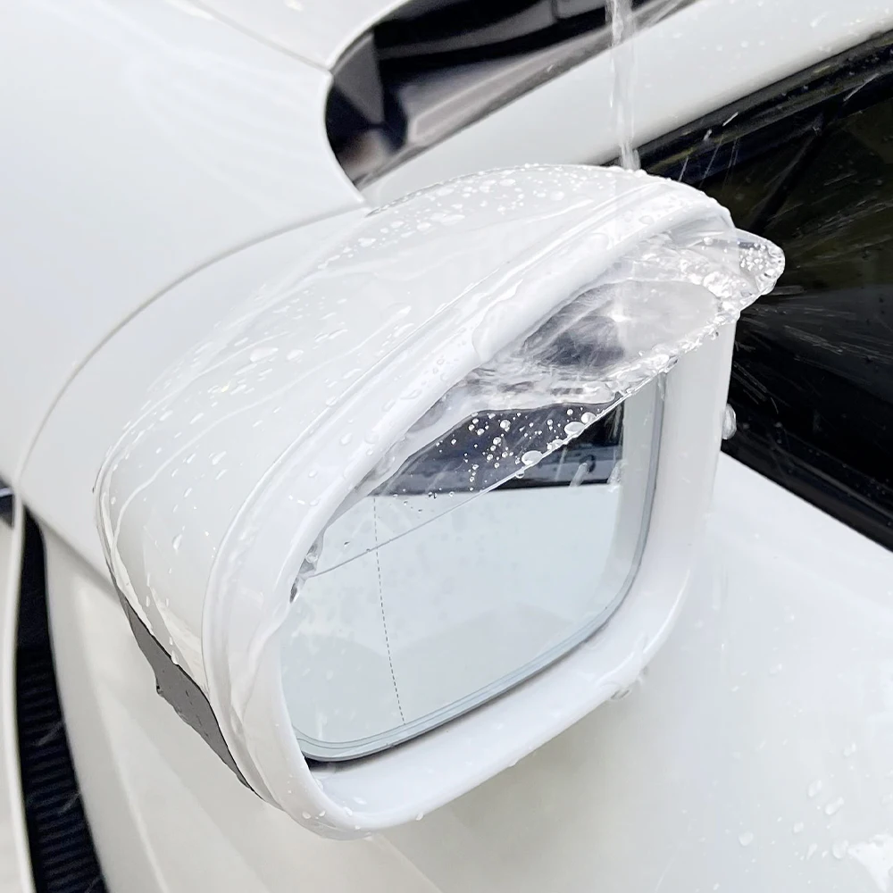 자동차 백미러 레인 아이브로우 커버 레인 바이저 스티커, Opel Vauxhall Agila Antara Movano Vivaro VXR8 용 자동차 액세서리, 2 개