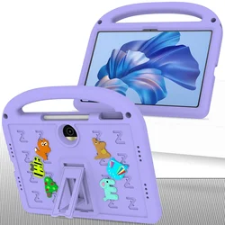 Children's Cartoon EVA Stand Cover - Shockproof Case - Honor Pad X8A 11 in (Purple)
