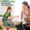 22 in 1 Vegetable Chopper with Stainless Steel Blade Adjustable Slicer And Cutter with Drain Rack Storage Container Kitchen Tool 6