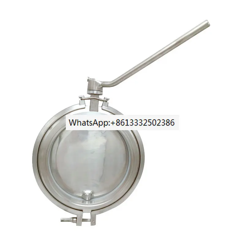 

Single card single welding/powder butterfly valve/stainless steel/clamp type/quick release powder valve/tank bottom