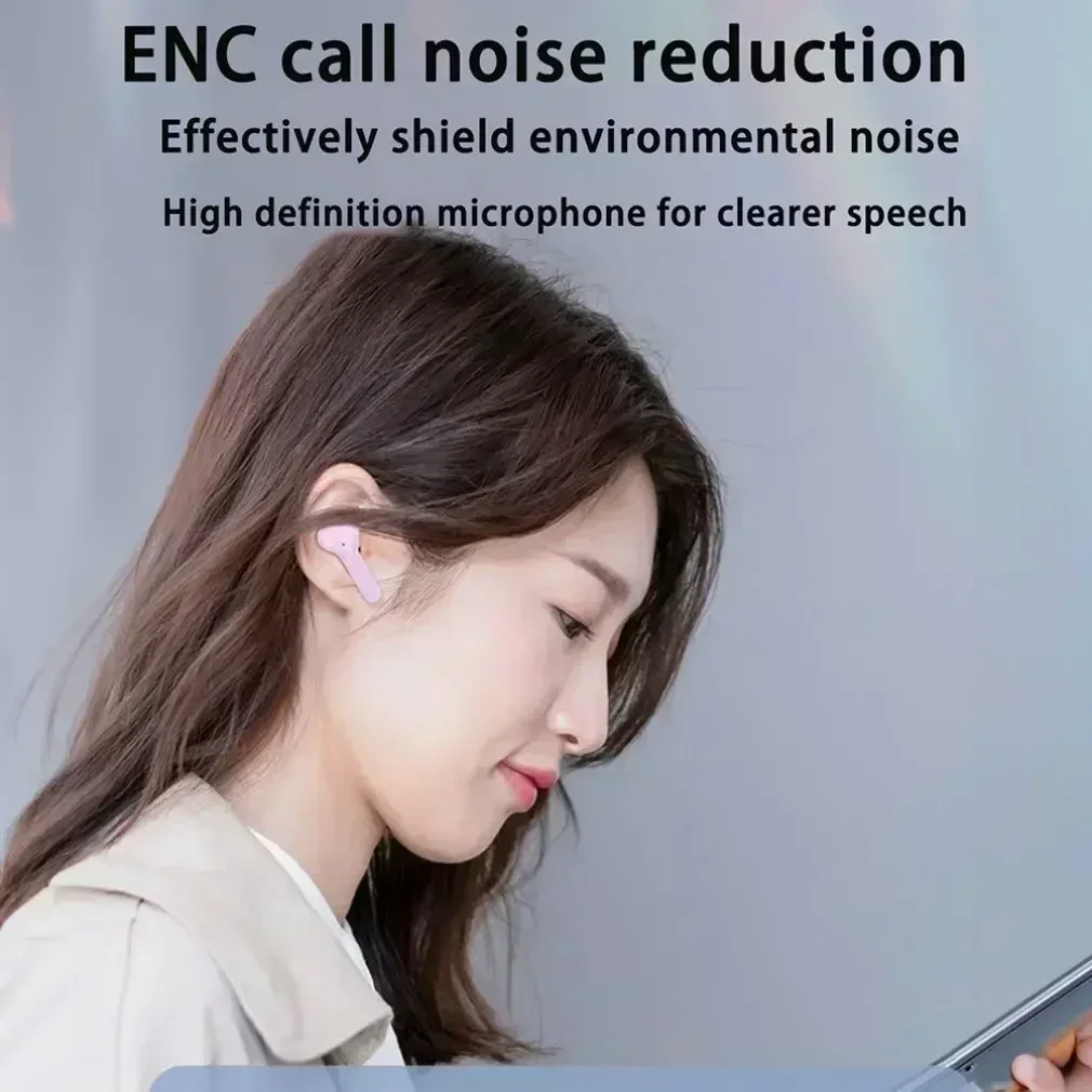 T2 TWS Wireless Earphone Bluetooth 5.3 Headphones Sport Gaming Headsets Noise Reduction Earbuds Bass Touch Control for allphone_voghion.com