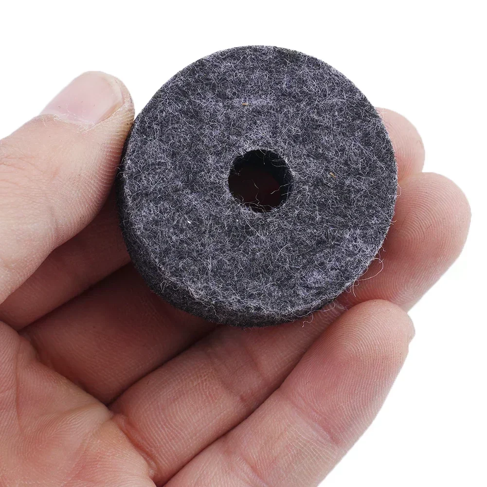 20pcs Cymbal Felt Washer Felts Crash Cymbals Clutch Felt Drum Parts Set Gray Musical Instrument Accessories Durable Practical