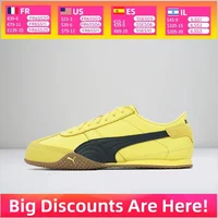 Puma Bella UT : baskets basses élégantes, confortables, douces et réactives – style unisexe en jaune et noir 402186-05 1