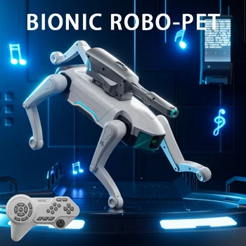 Nuovo Y16 Intelligente AI RC Robot Dog Voce Dialogo APP Telecomando Programmazione Canto Macchina da ballo Cane Regali per bambini Giocattoli