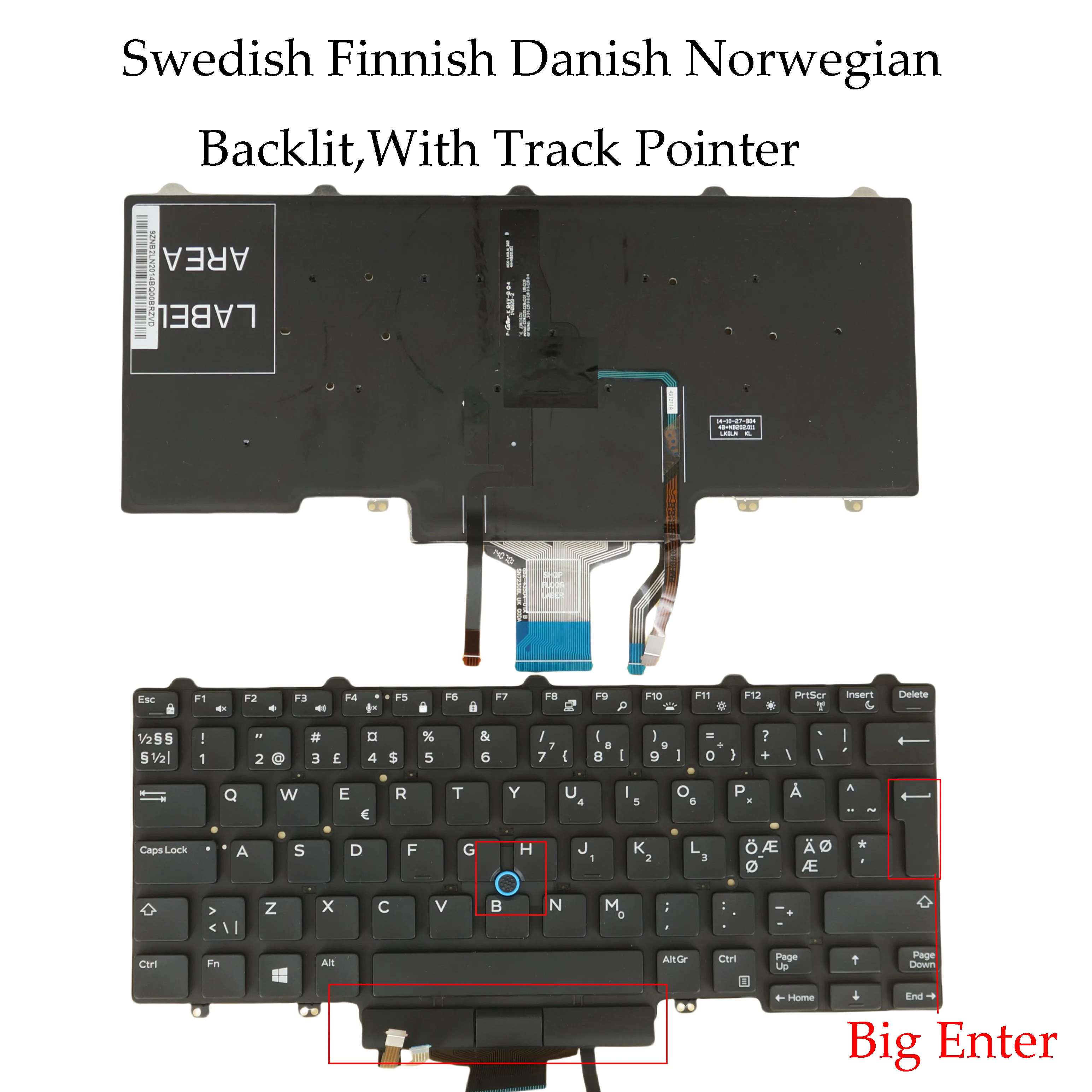 UK Belgian BR Portuguese Hungarian Nordic Norwegian Keyboard For