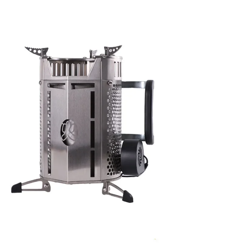 Portable Wood Stove Removable BBQ Stove Household Stainless Steel Wood