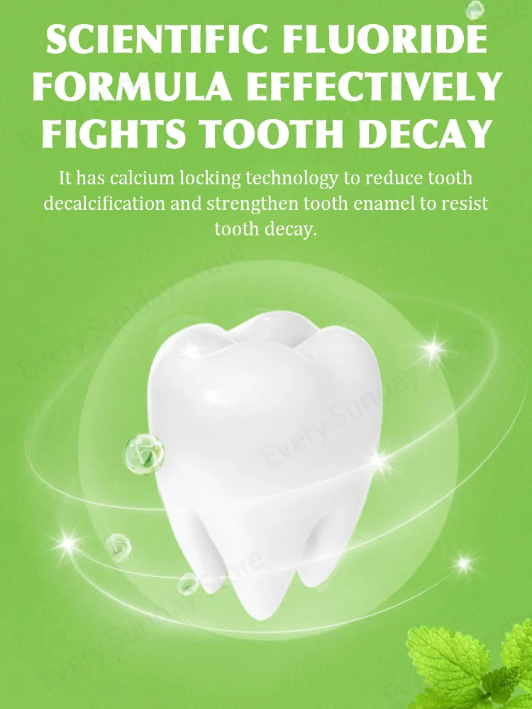 Clean cavities, whiten teeth, remove plaque, treat periodontitis, freshen breath, and let the whole family have good teeth