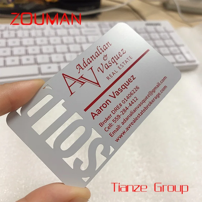 

Custom , Free Teplat Dign Custo Silk Sn LOGO Hollo p Stainls Steel Sier etal Busins Car