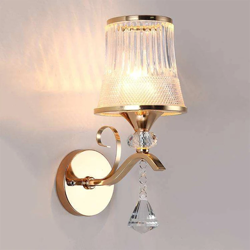 

New Design Modern Decorative Bebroom Wall Lighting European Style Home Glass Wall Light Living Room Groggery Bedroom Wall Lamp