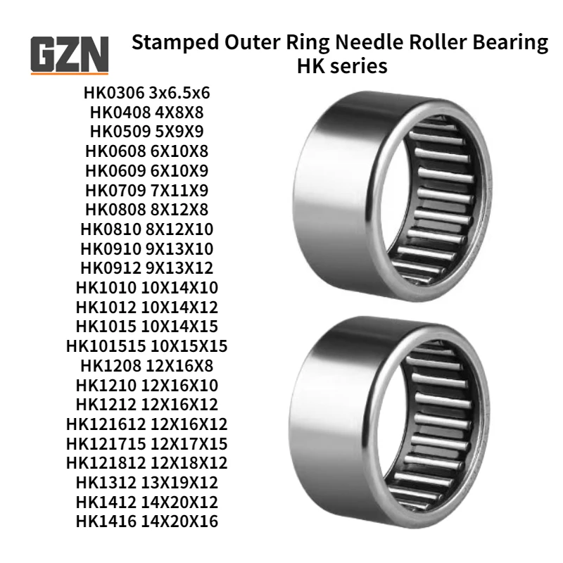 10PCSStampedouterringneedleRollerbearingHKSeriesHK0306HK0408